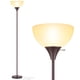 thumbnail image 1 of Lámpara de pie Coucrek, 178 cm, LED, pantalla blanca, marrón, 1 of 6