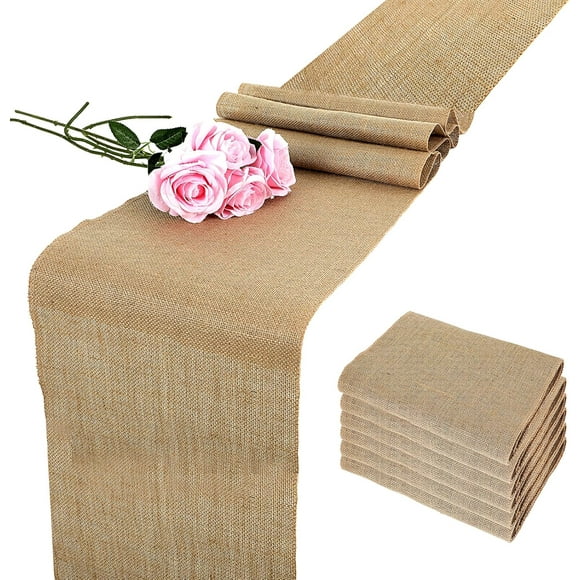 x cm piece Natural Burlap Table Runner 12 x inch long Beige Woven Jute Table Cloth 12 x 71 inch long Beige Woven Jute Table Cloth