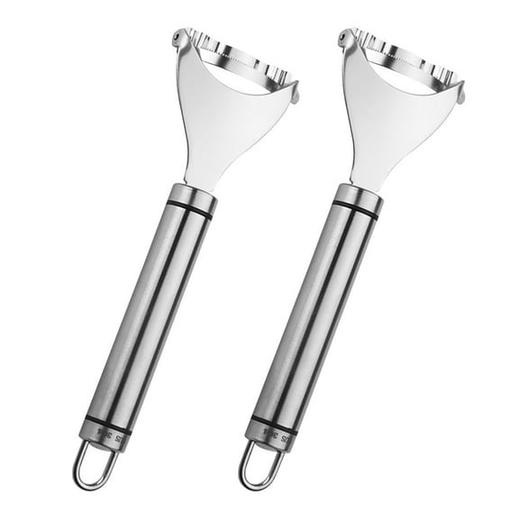 WHAMVOX  2 Pcs Corn Supply Stainless Thresher Kitchen Strip Remover Silver