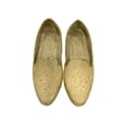 thumbnail image 3 of Men's Jutti For Wedding Traditional Ethnic Mojari Shoes Sherwani Loafers Handmade Gold Embroidery Juti US 11.5 / EURO 44.5, 3 of 5