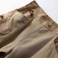 thumbnail image 5 of Puntoco Pantalones cargo con bolsillos y cintura elástica, informales, a la moda, resistentes al agua, para exteriores, para hombre, 5 of 5