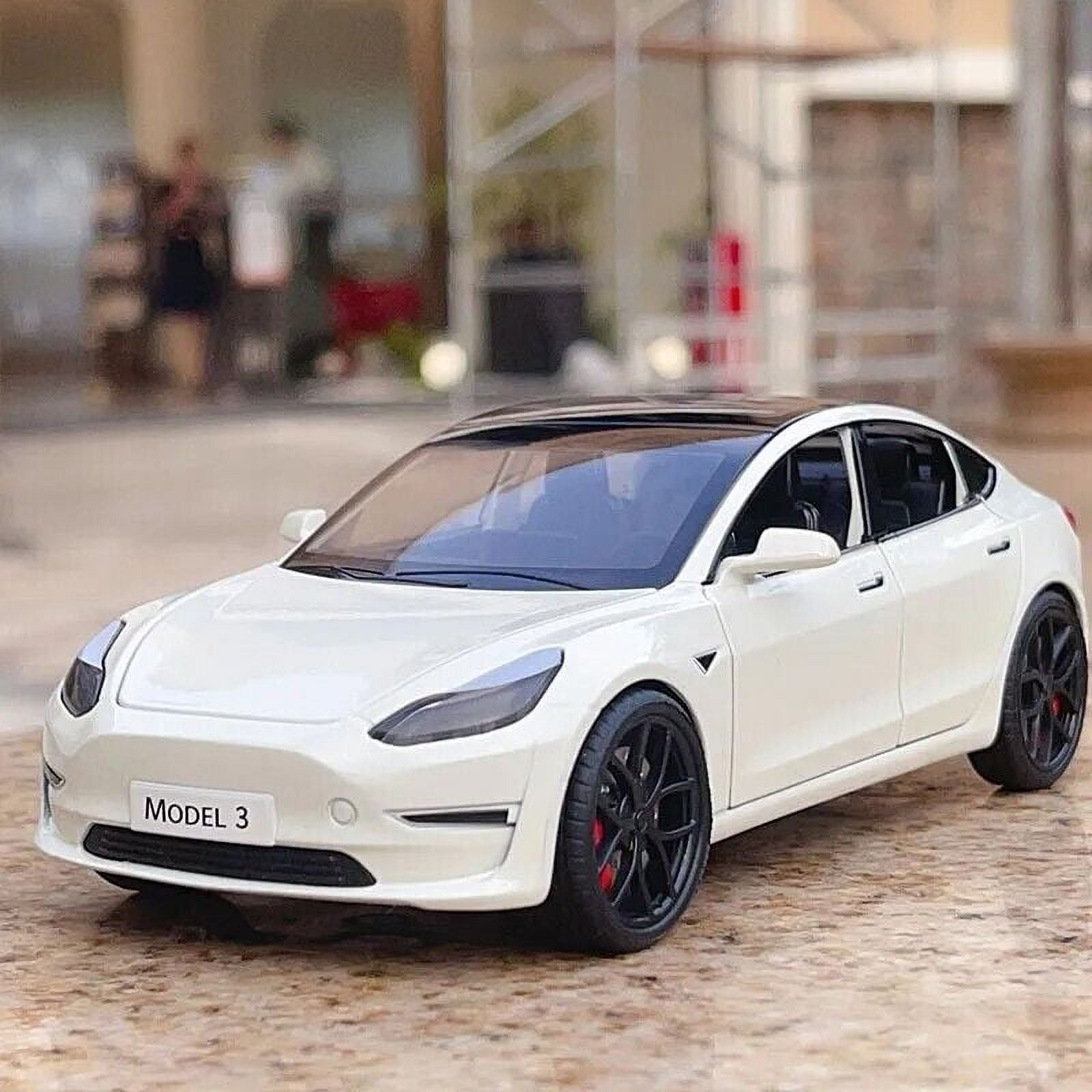 1:24 Tesla Alloy Car Model New Energy Car Model Simulation