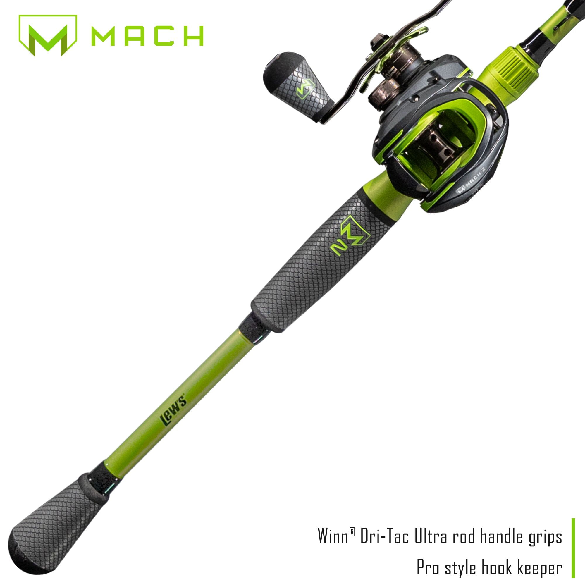 Lew's MACH 2 Baitcast Reel and Fishing Rod Combo, 7-Foot Rod, Left-Hand Retrieve, Black/Green - Walmart.com Lew's MACH 2 Baitcast Reel and Fishing Rod Combo, 7-Foot Rod, Left-Hand Retrieve, Black/Green - Walmart.com