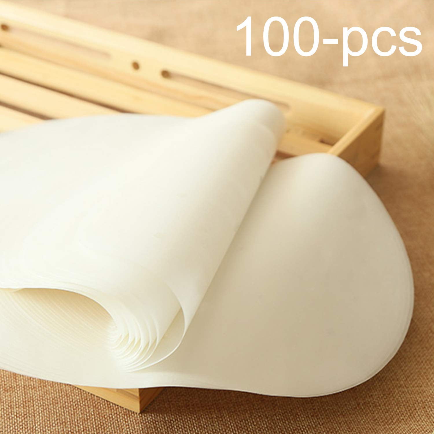 100pcs Round Parchment Paper Liners 8 inch Circle Baking Liners,Non
