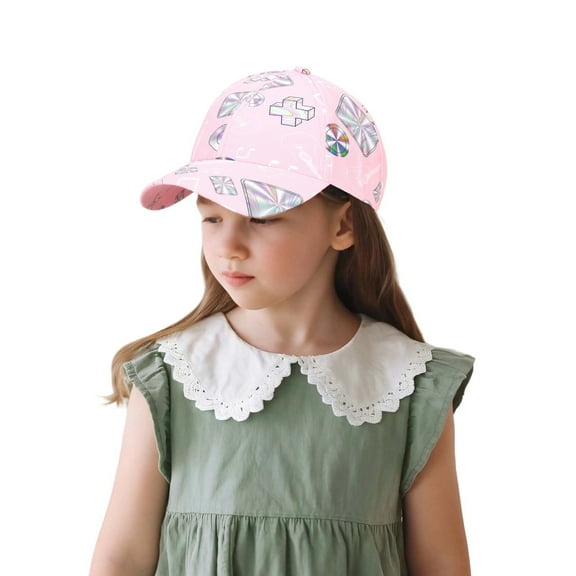 MEZZALL Kids Baseball Cap For Boys Girls Adjustable Hat With Prints For Daily Casual Wear Sun Outdoor Activities Toddler Caps Cute / 2-7 Years