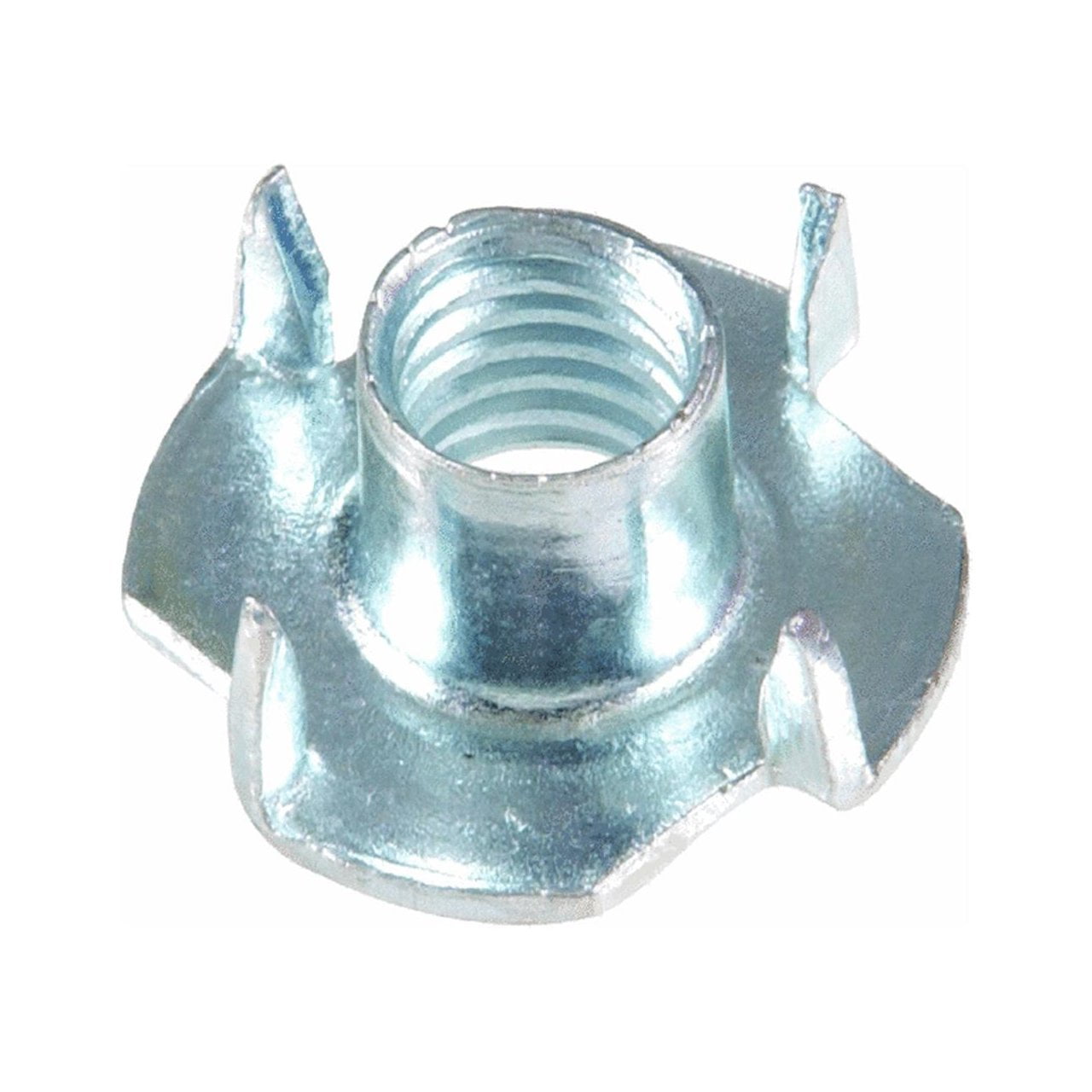Zinc Plated 250 Pcs Quality Metal Fast 3 Prong T-Nut 3/8-16 x 7/16 Tee Nut hex Nuts