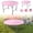 Pink, variant on Waterproof Round Tablecloth - Elastic Fitted Table Cover for 48"/60" Tables - Flannel-Backed Picnic Table Protector for Indoor/Outdoor Use