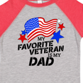 thumbnail image 4 of Inktastic My Favorite Veteran is My Dad Boys or Girls Toddler T-Shirt, 4 of 5