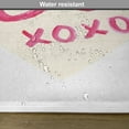 thumbnail image 6 of Ambesonne Xo Place Mats Set of 4, Heart Letters Love, Standard Size, Dark Coral and Cream, 6 of 6