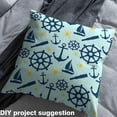 thumbnail image 2 of Castle Fairy Teens Anchor Wheel Fabric by the Yard 1 Yard,Nautical Theme Home Decor Fabric by the Yard,Ocean Theme Room Decor Fabric by the Yard,Super Cozy Room Decor, 2 of 6