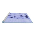thumbnail image 2 of Ahgly Company Machine Washable Indoor Square Abstract Blue Modern Area Rugs, 6' Square, 2 of 4