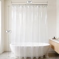 thumbnail image 2 of Shower Curtain Liner, 71x71 Clear Shower Curtain Liner with Magnets, Waterproof Plastic Shower Liner, Lightweight PEVA Shower Curtain for Bathroom, Mold & Mildew Resistant, 2 of 8