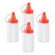 thumbnail image 4 of Botellas pequeñas para apretar, contenedor de almacenamiento de alimentos portátil, botellas para condimentos, 4 Uds. botella roja, 4 of 8