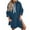 Navy, variant on Oversized Sweatshirt for Women Casual Split Hem Hoodie Dress Long Sleeve Fall Pullover Dresses with Kangaroo Pocket