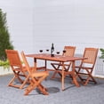 thumbnail image 1 of Vifah Malibu 5 Piece Wood Patio Dining Set, 1 of 6