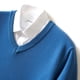 thumbnail image 5 of Suéter de cuello redondo de otoño e invierno para hombre, estilo coreano, ajustado, de color sólido, de manga larga, suéter de punto, camisa base gruesa, suéter para hombre de moda, 5 of 5