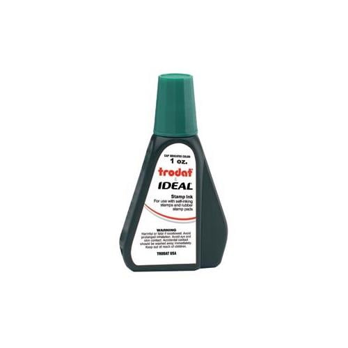 SelfInking Stamp Ink 1oz Refill Bottle Green