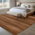thumbnail image 4 of Rectangle Area Rugs 5 x 7 Ft, Brown Wooden Board Non-Slip Residential Carpet, Simple Vintage Country Wood Grain Indoor Crawling Mats Runner Rugs for Living Room/Dining Room/Bedroom, 4 of 8