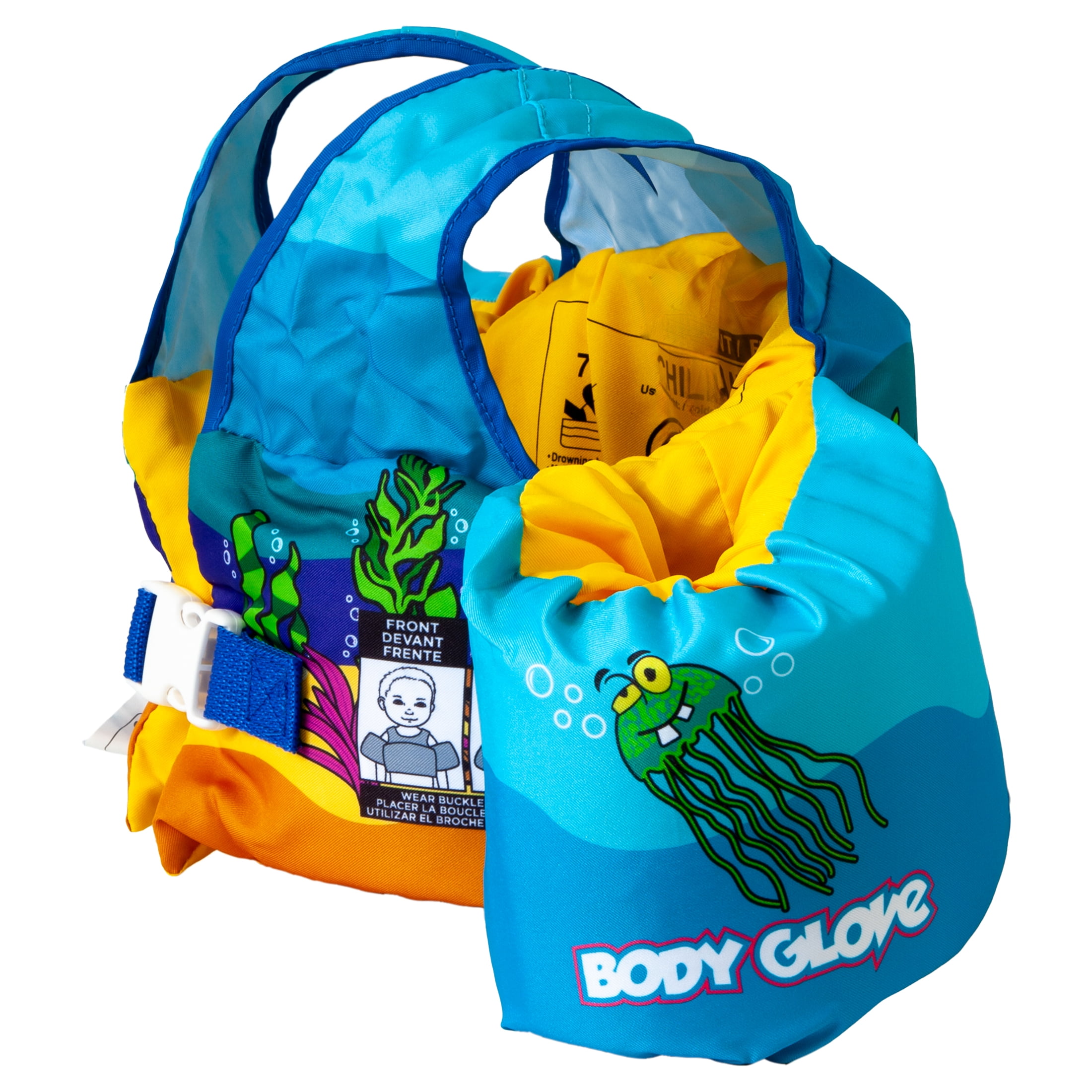 Body Glove Paddle Pals Life Jacket USCG Approved, Kids Swim Vest, 30 to 50 lbs, Fish Tank