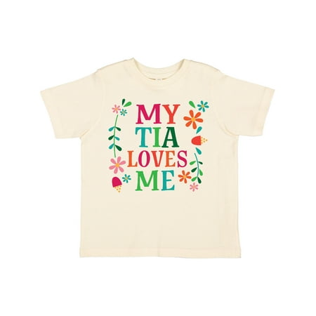 

Inktastic My Tia Loves Me Niece Gift Toddler Toddler Girl T-Shirt