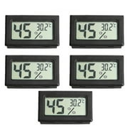 Angle View: 5pcs Mini Digital LCD Temperature and Humidity Meter Pet Reptile Wireless Thermometer Hygrometer