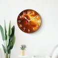 thumbnail image 4 of 14 Inch Wall Clock Battery Operated Silent Clock Decorative for Office, Kitchen, Outdoor, Living Room，Fire Dragon with Fire Flames Stunning, 4 of 4