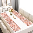 thumbnail image 2 of Orange Daisy Flower White Petals Pattern Summer Placemats Table Placemats Set Of 6-Linen Kitchen Washable Placemats Table Mats 11.8"x17.7" Non-Slip Heat Resistant, 2 of 5