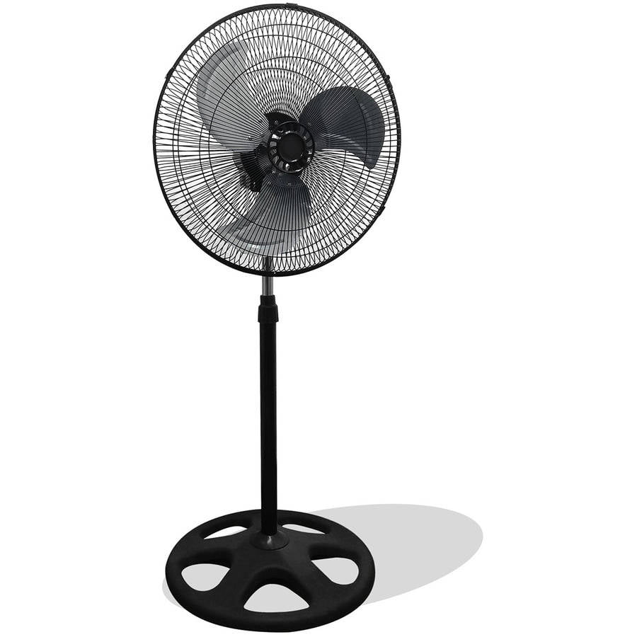 18" Portable Quiet Oscillating Stand Floor Fan Adjustable height Air Cooling NIB 