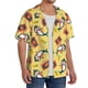 thumbnail image 2 of Fotbe Pineapples Sharks In Hawaiian Camisa Estampada de Manga Corta para Hombre, Casual de Verano, Estilo Playero, Sin Arrugas-Small, 2 of 5