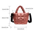 thumbnail image 3 of Bolsos de mujer de gran capacidad acolchados para mujer, bolsos de viaje, moda Simple Likrtyny  Para Estrenar, 3 of 3