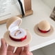 thumbnail image 5 of Organizadores y almacenamiento para armarios, organización y almacenamiento, cajas de almacenamiento, joyero con forma de sombrero de copa, caja de embalaje de joyas de tela de terciopelo, caja para c, 5 of 5