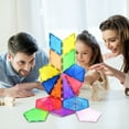 thumbnail image 3 of PicassoTiles Magnetic Tiles for Kids – 16PCS STEM Construction Building Blocks Educational Toy Set, 3 of 10