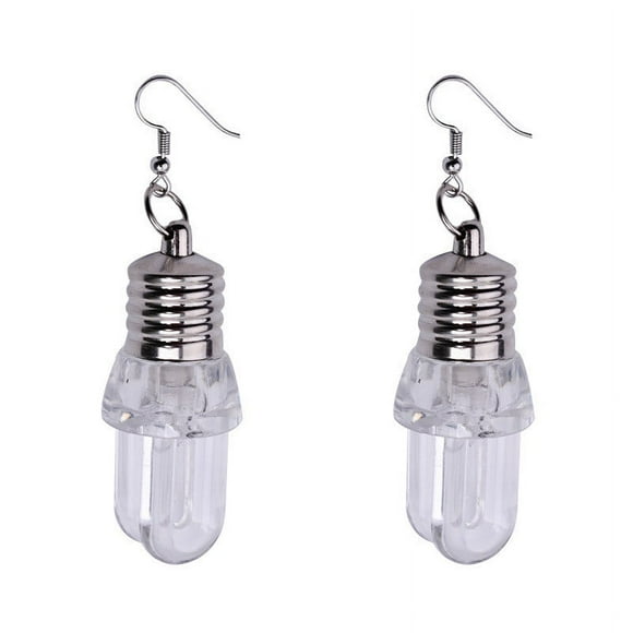 FcBaudy Earrings for Women, Gifts for Women 1Pair Fashion Women Light Up Earring LED Blinking Bulb Ear Hook Dangle Jewelry Earring