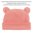 thumbnail image 4 of Gorro para recién nacido Sonducket con orejas de oso Rosa claro, 4 of 6