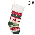 thumbnail image 3 of Christmas Stocking Knitted Decorative Festive Xmas Hanging Sock Holiday Stocking, 3 of 10