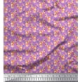 thumbnail image 1 of Soimoi Rayon Fabric Christmas Baubles & Reindeer Face Animal Print Fabric by the Yard 56 Inch Wide, 1 of 1