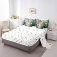 thumbnail image 5 of Manfei Funny Capybara Twin Bedding Sets 7pcs for Kids Children, Nature Lake Leaves Bedding Comforter Set, Animal Wildlife Sheet Sets, Super Cozy Room Decor, 5 of 8