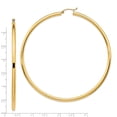 thumbnail image 7 of 14K Yellow Gold 3mm Polished Hoop Earrings, 7 of 7
