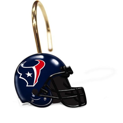 Houston Texans Decorative Bath Collection 12pc Shower Hooks