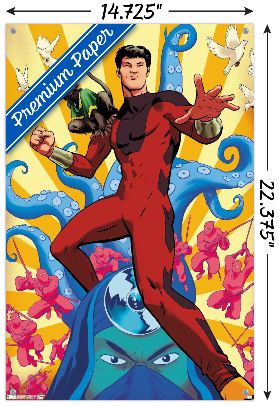 Marvel Comics - Shang- Chi - Master Of Kung Fu #126 Wall Poster with Pushpins, 14.725" x 22.375"