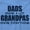 Carolina Blue, variant on Dad Knows A lot Grandpa Everything Men's Big & Tall Crewneck Graphic Tee Brisco Brands 2X