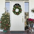 thumbnail image 2 of Northlight Pre-Lit Vernon Pine Artificial Christmas Wreath, 24-Inch, Warm White LED Lights, 2 of 4