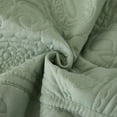 thumbnail image 4 of Stylish Solid Color Paisley Oversized King Quilt Bedding Set with Shams Bedspread 120x120'', 4 of 5