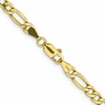 thumbnail image 4 of 10K Yellow Gold 4.2mm Semi-Solid Figaro Chain (24 X 4.2) Made In South Africa 10bc94-24, 4 of 5