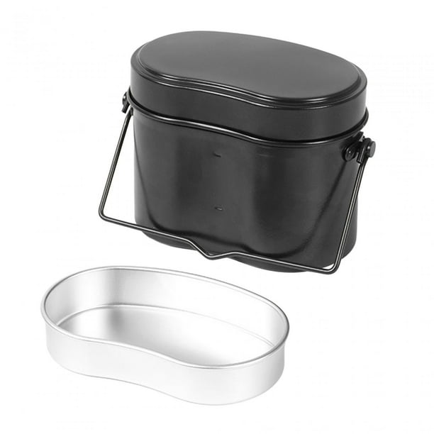 Contenedor de almuerzo de aleación de aluminio, lonchera apta para microondas con clip, contenedor de comida para picnic, portador Bento, para