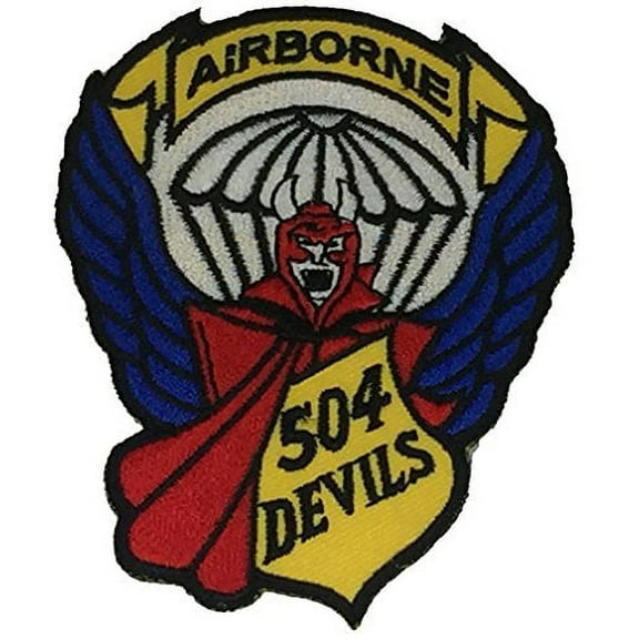 US ARMY 504TH INFANTRY REGIMENT DEVILS UNIT Patch - Color - Veteran Owned Business.