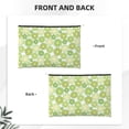 thumbnail image 2 of Hirioo Kiwi Lemon for Paper Reusable Cosmetic Bag Zipper Encouragement Travel Pouch Toiletry Bag for Women Girls, 2 of 7