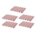 thumbnail image 2 of Caja de almacenamiento de huevos frescos apilable de 5 x 24 rejillas, bandeja para huevos de gran capacidad para refrigerador Rosa, 2 of 9