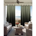 thumbnail image 3 of Sage Green Black Ombre Blackout Curtains 96 Inch Length 2 Panels Set, Modern Abstract Striped Gradient Full Shading Curtains for Windows, Blackout Curtains for Bedroom Living Room 52"x96", 3 of 8