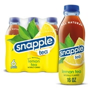 Snapple Natural Lemon Bottled Tea Drink, 16 fl oz, 6 Bottles